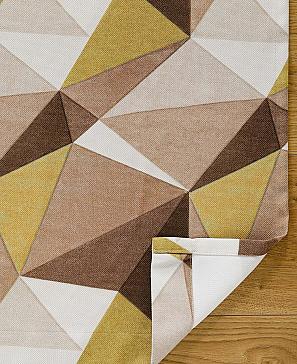 Комплект штор «Стракт» коричневого цвета