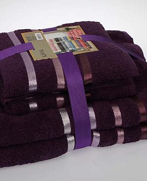 Комплект полотенец Мириан (фиолетовый)