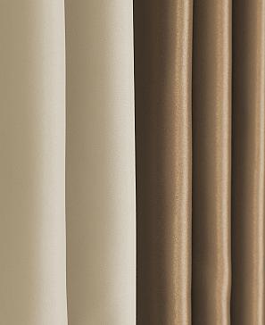 Комплект штор «Эфти» бежево-коричневого цвета