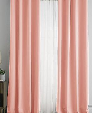 Комплект штор «Браер» розового цвета