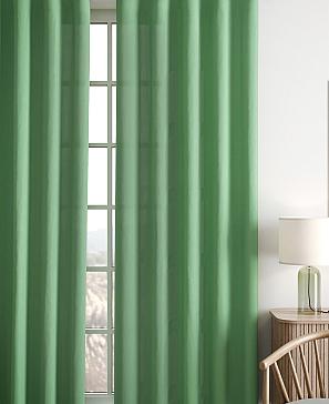 Комплект штор «Карес» зеленого цвета