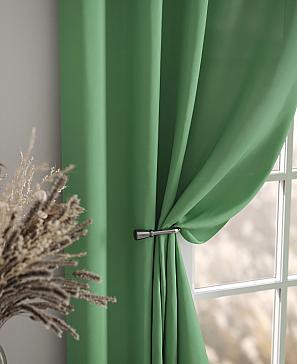 Комплект штор «Карес» зеленого цвета