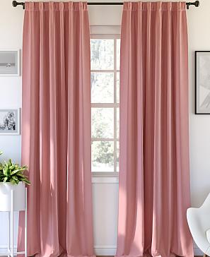 Комплект штор «Карес» цвета розового кварца