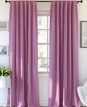 Комплект штор «Карес» лавандово-розового цвета