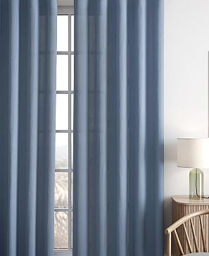 Комплект штор «Карес» пыльно-синего цвета