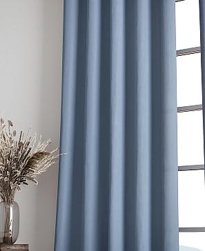 Комплект штор «Карес» пыльно-синего цвета
