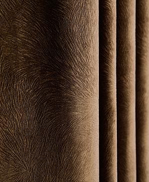 Комплект штор «Алфбах» коричневого цвета