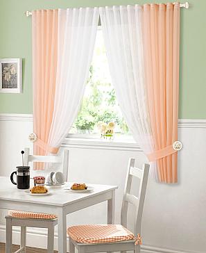 Комплект штор «Матуш» светло-персикового цвета