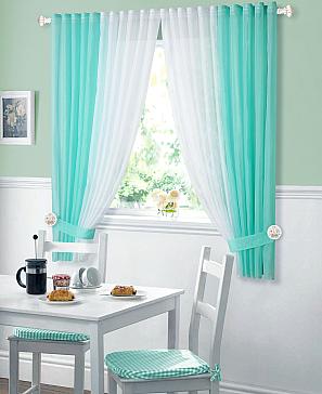 Комплект штор «Матуш» цвета тиффани