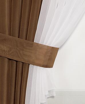 Комплект штор «Матуш» коричневого цвета