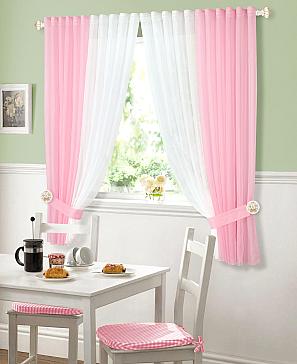 Комплект штор «Матуш» розового цвета