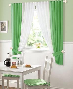 Комплект штор «Матуш» зеленого цвета