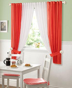 Комплект штор «Матуш» карсного цвета