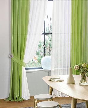 Комплект штор «Шатун» зеленого цвета