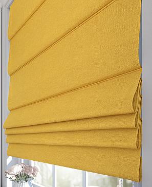 Готовые римские шторы «Зейвис» желтого цвета