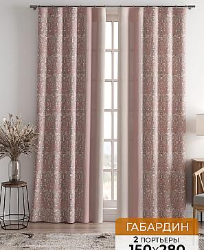 Комплект штор «Честин (розовый)» | фото