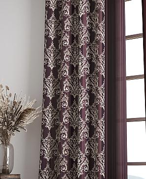 Комплект штор «Баринс (бордовый)»