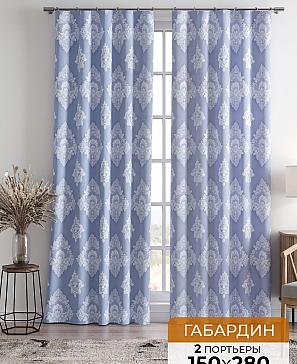 Комплект штор «Лейсис (голубой)» | фото