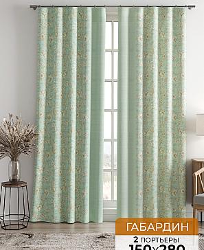 Комплект штор «Габрис (мятный)»