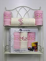 Комплект полотенец ТомДом Венега (светло-розовый)