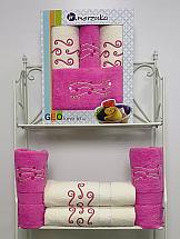Комплект полотенец ТомДом Белва (розовый)