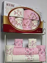 Комплект полотенец ТомДом Ягес (розовый)