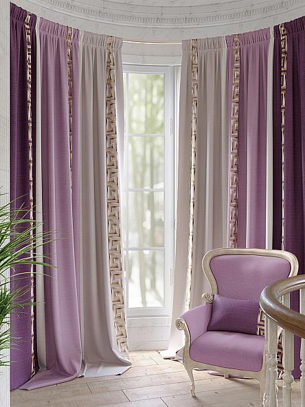 Комплект штор Арианис (фиолетовый) - 250 см - фото 2