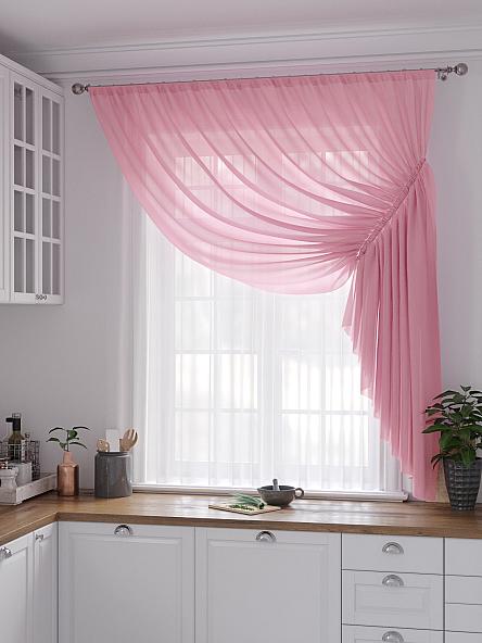 Комплект штор для кухни Фуртадо (розовый) - фото 2