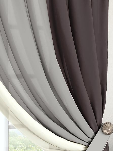Комплект штор Кони (коричневый) - фото 3