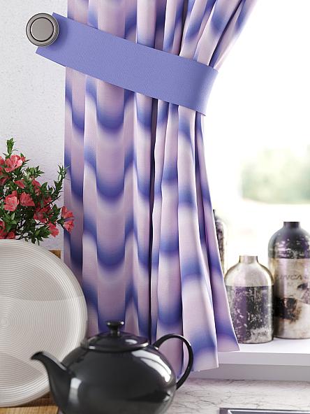 Комплект штор для кухни Ленгерс (фиолетовый) - фото 2