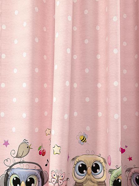 Комплект штор для детской Миарис (розовый) - фото 2