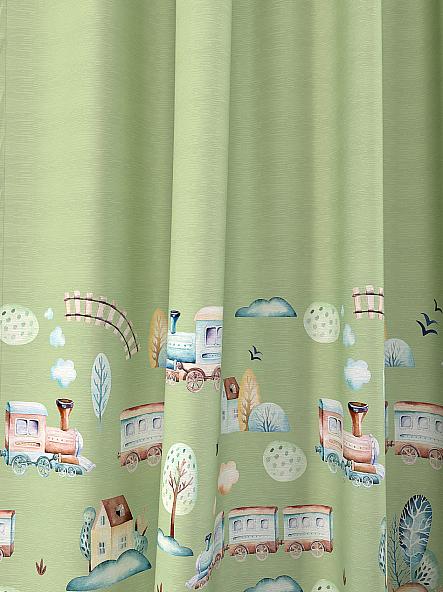 Комплект штор для детской Лориас (зеленый) - фото 2