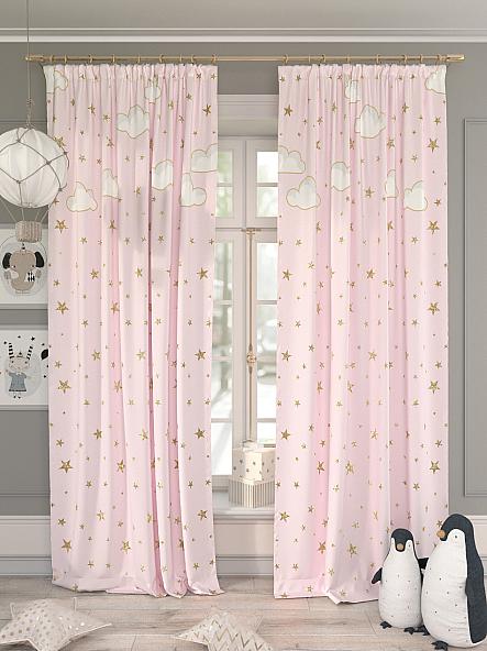Комплект штор для детской Герион (розовый)