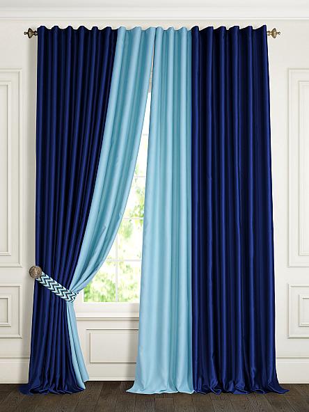 Комплект штор Элести (синий) - Нестандарт цвет по факту голубой. 140х270 - фото 6