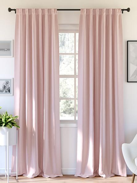 Комплект штор Карес (пудрово-розовый)