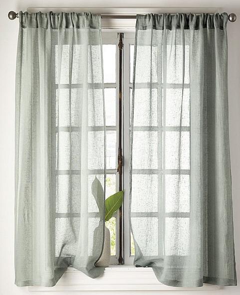 Комплект штор для кухни Ланфи (серо-мятный) 170 см - фото 2