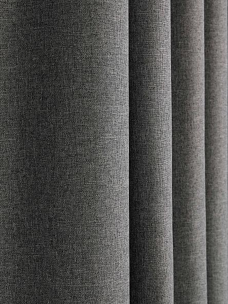 Комплект штор Санлиз (серый) - 270 см - фото 3