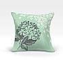 Декоративная подушка «Джована-О (зел.) по акции» зеленый, персиковый | фото
