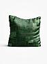 Декоративная подушка «9800201» зеленый, серый/черный | фото