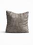 Декоративная подушка «9505051» коричневый, серый/черный | фото