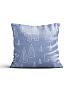 Декоративная подушка «9582021» синий/голубой, индиго | фото