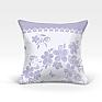Декоративная подушка «Вивида-О (сирен.)» белый, фиолетовый/сирень | фото